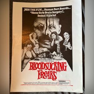 Blood Sucking Freaks 1995 Troma Poster Cult Classic Exploitation Horror Movie